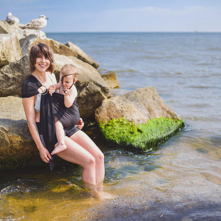 LennyLamb - LennyLamb Water Ring Sling - Black - Cloth and Carry