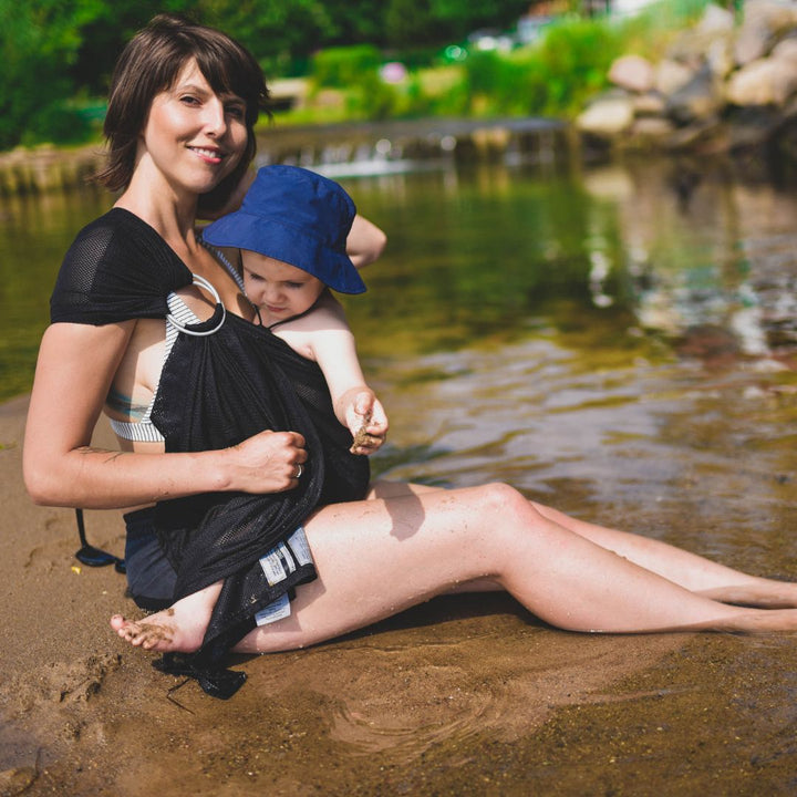 LennyLamb - LennyLamb Water Ring Sling - Black - Cloth and Carry