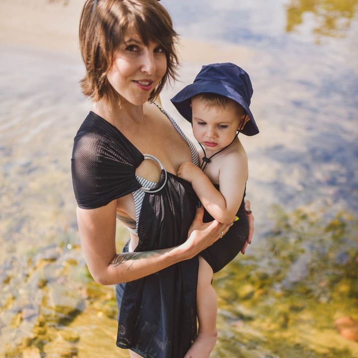 LennyLamb - LennyLamb Water Ring Sling - Black - Cloth and Carry