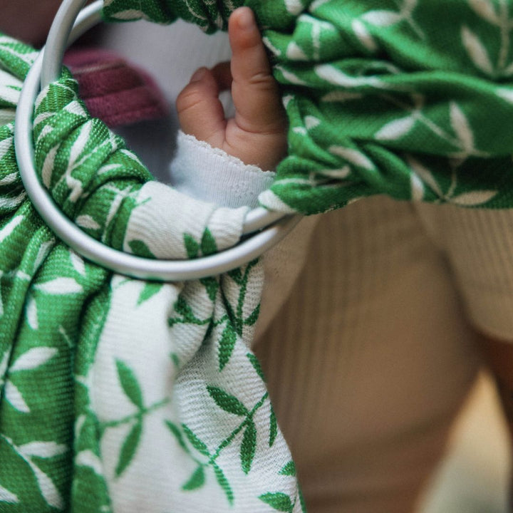 LennyLamb - LennyLamb Ring Sling - Enchanted Nook Evergreen (Cotton/TENCEL Blend) - Cloth and Carry
