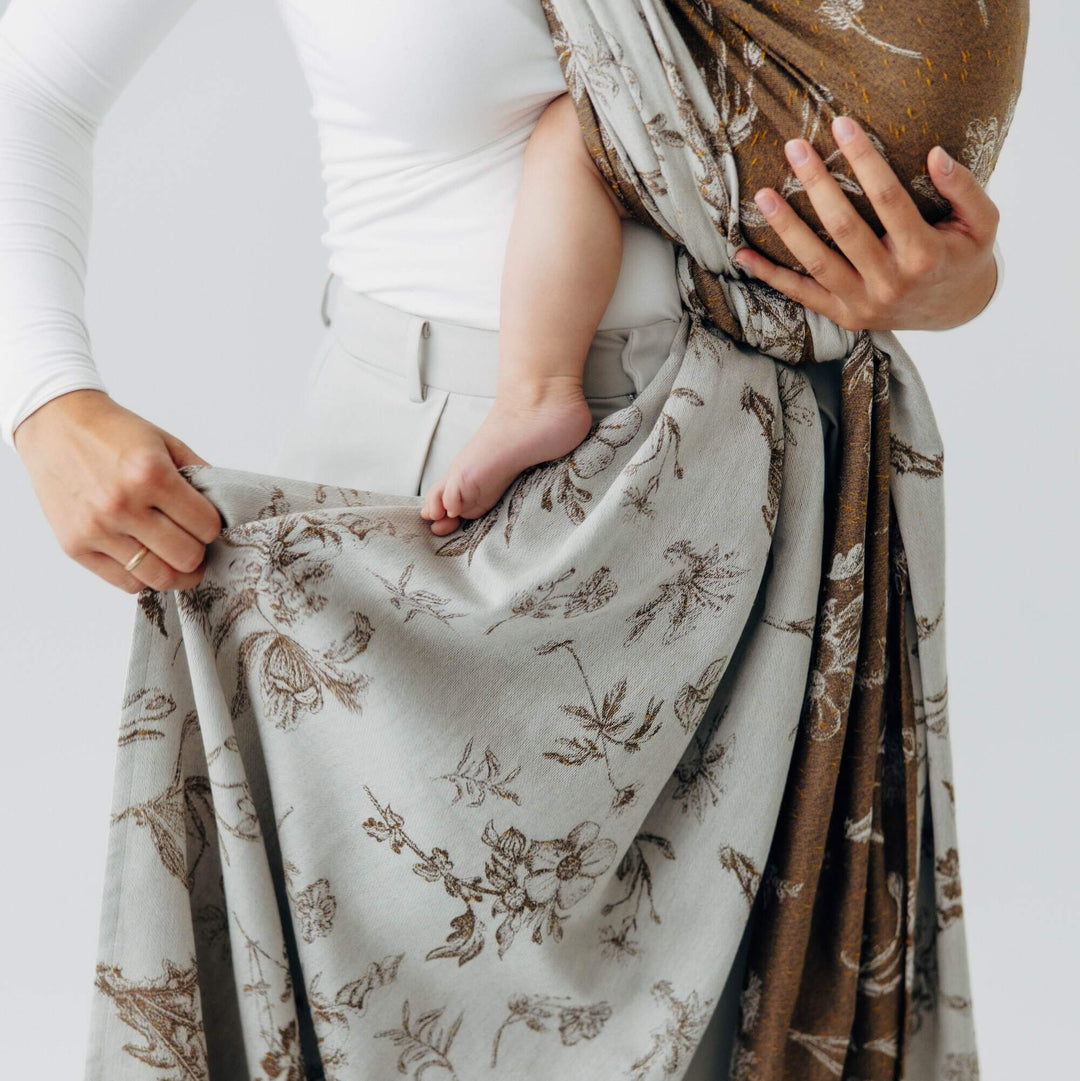 LennyLamb Woven Wrap - Herbarium Raindrops  * Ships in two weeks *