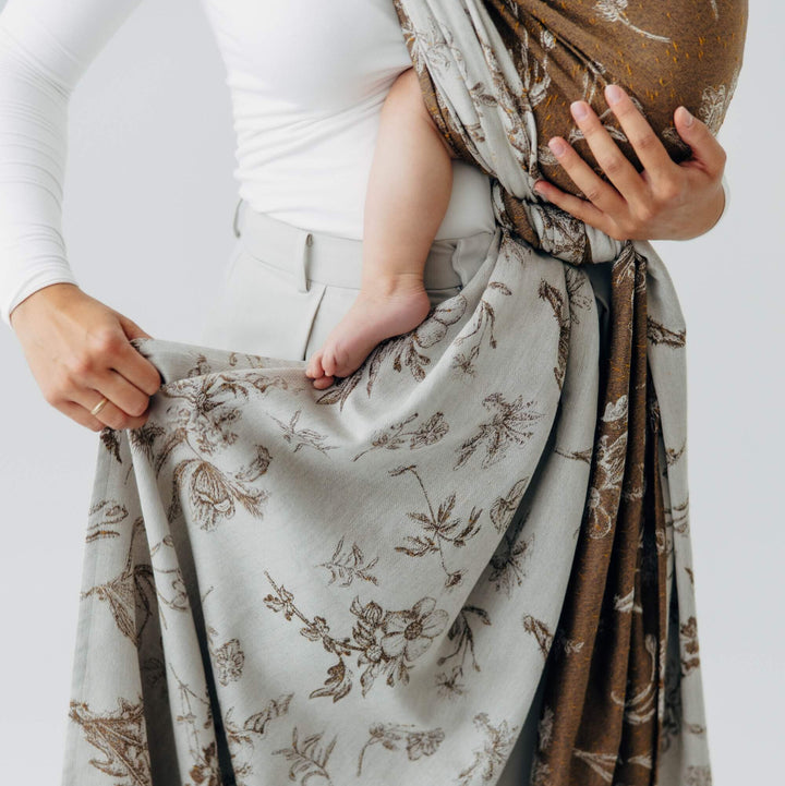 LennyLamb Woven Wrap - Herbarium Raindrops  * Ships in two weeks *