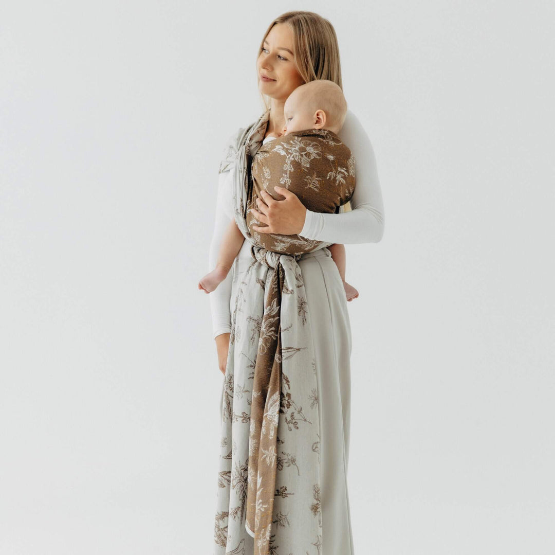 LennyLamb Woven Wrap - Herbarium Raindrops  * Ships in two weeks *