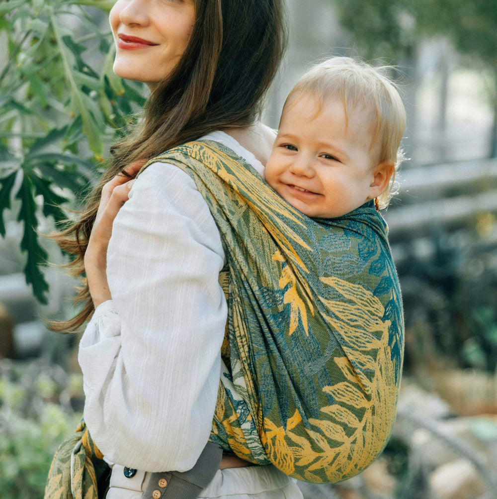 LennyLamb - LennyLamb Baby Sling Woven Wrap - Rainforest Selva (100% Cotton) - Cloth and Carry