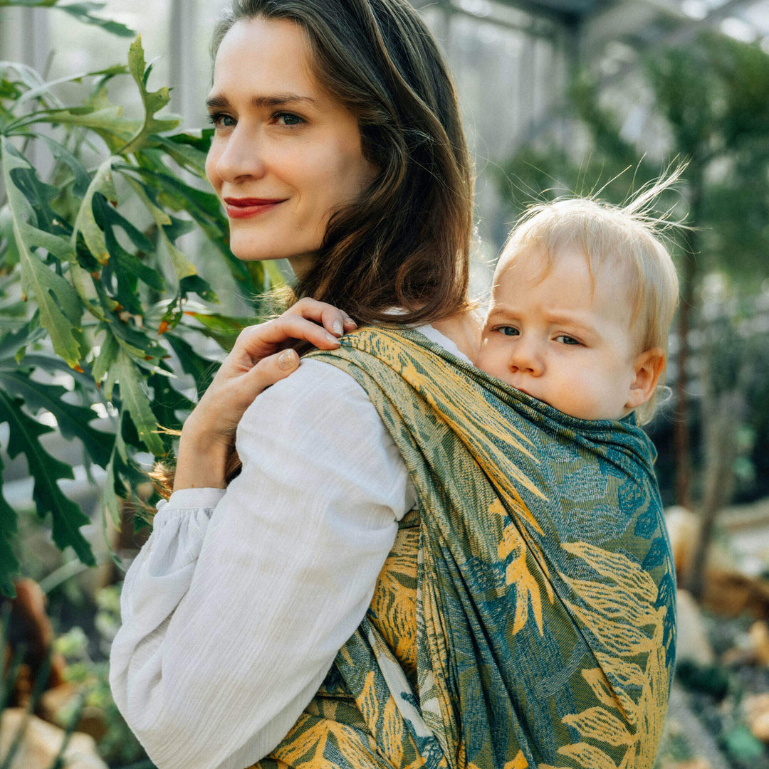 LennyLamb - LennyLamb Baby Sling Woven Wrap - Rainforest Selva (100% Cotton) - Cloth and Carry