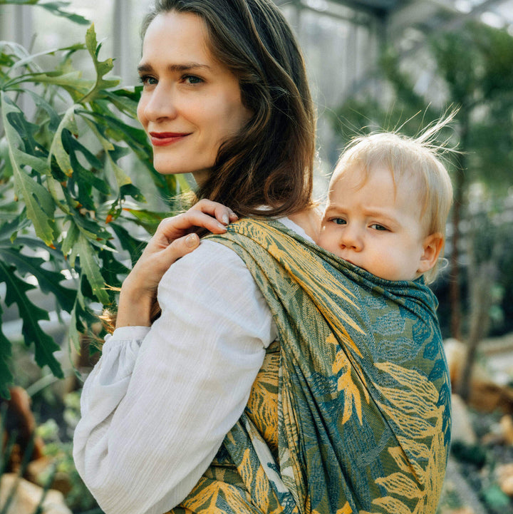 LennyLamb - LennyLamb Baby Sling Woven Wrap - Rainforest Selva (100% Cotton) - Cloth and Carry