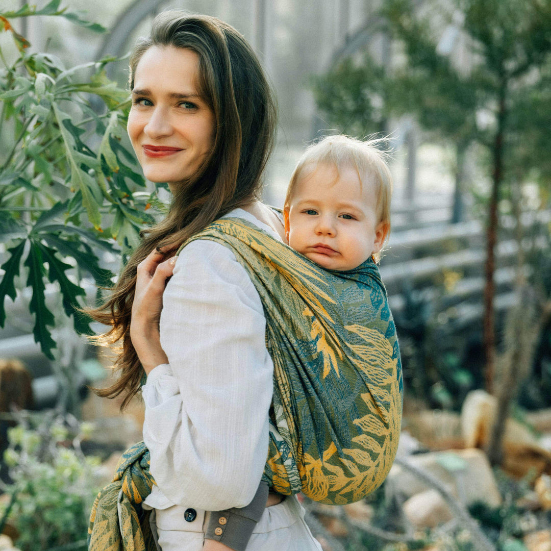 LennyLamb - LennyLamb Baby Sling Woven Wrap - Rainforest Selva (100% Cotton) - Cloth and Carry