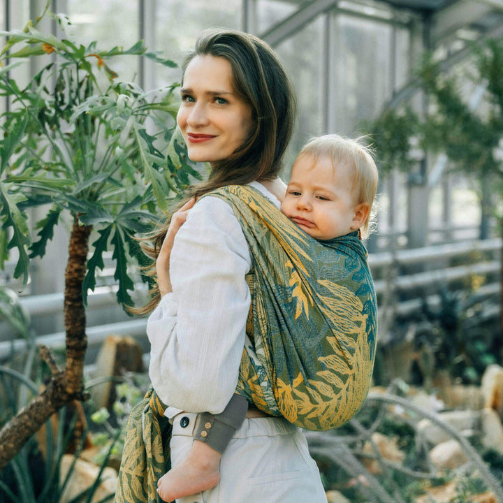 LennyLamb - LennyLamb Baby Sling Woven Wrap - Rainforest Selva (100% Cotton) - Cloth and Carry