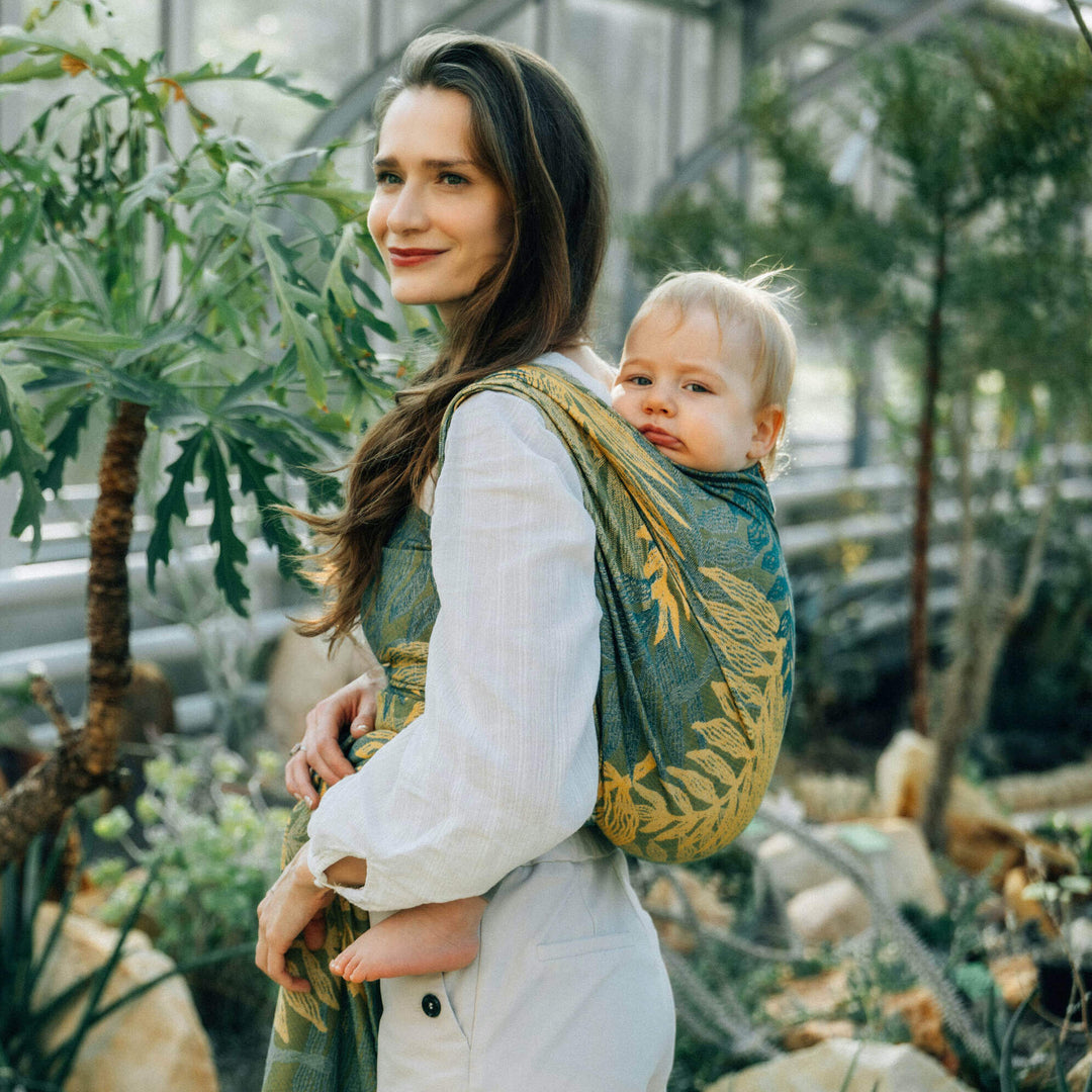 LennyLamb - LennyLamb Baby Sling Woven Wrap - Rainforest Selva (100% Cotton) - Cloth and Carry