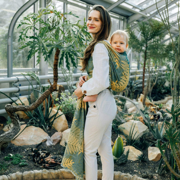 LennyLamb - LennyLamb Baby Sling Woven Wrap - Rainforest Selva (100% Cotton) - Cloth and Carry