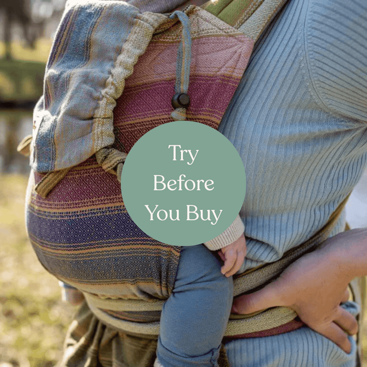 Girasol-Try Before You Buy: Girasol MySol Meh Dai / Half Buckle Baby Carrier - Cloth and Carry