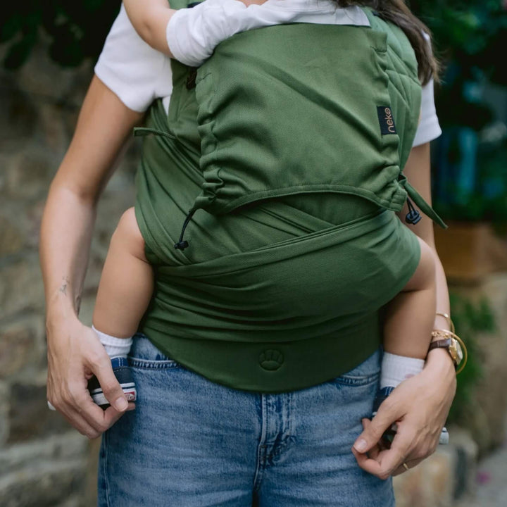 Neko Slings - Neko Slings Half Buckle Carrier - Matcha (Bamboo Blend) - Baby Size - Cloth and Carry