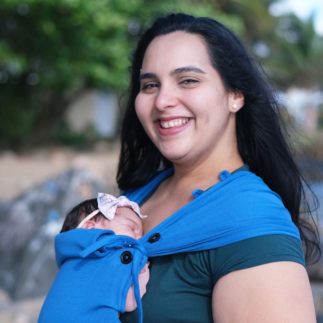 Neko Slings - Neko Tiny Hybrid Newborn / Preemie Baby Carrier - Cobalt - Cloth and Carry