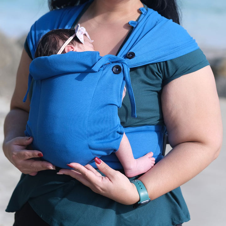 Neko Slings - Neko Tiny Hybrid Newborn / Preemie Baby Carrier - Cobalt - Cloth and Carry