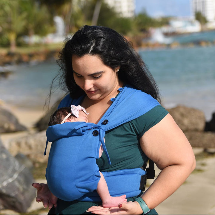 Neko Slings - Neko Tiny Hybrid Newborn / Preemie Baby Carrier - Cobalt - Cloth and Carry
