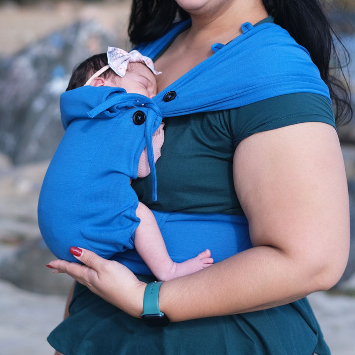Neko Slings - Neko Tiny Hybrid Newborn / Preemie Baby Carrier - Cobalt - Cloth and Carry