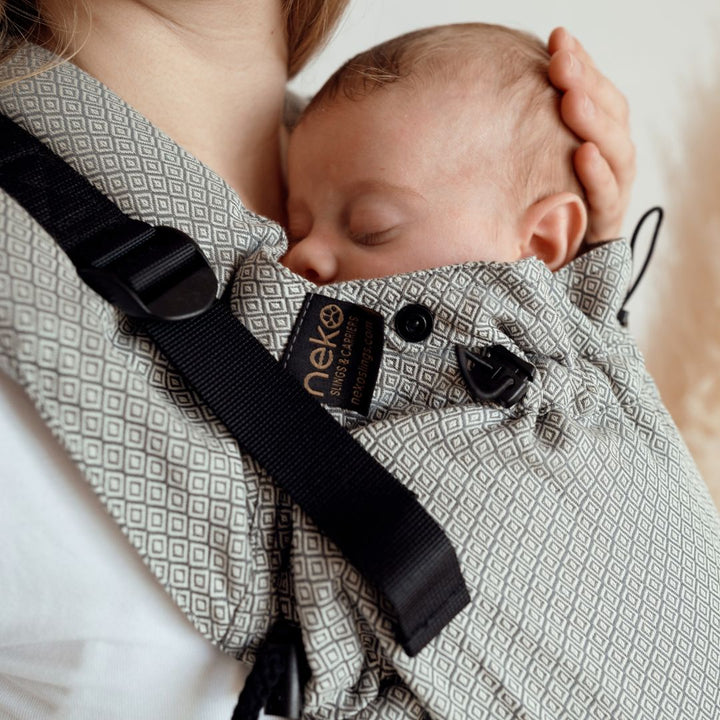 Neko Slings-Neko Slings - Switch Baby Carrier - Grey Diamond - Cloth and Carry