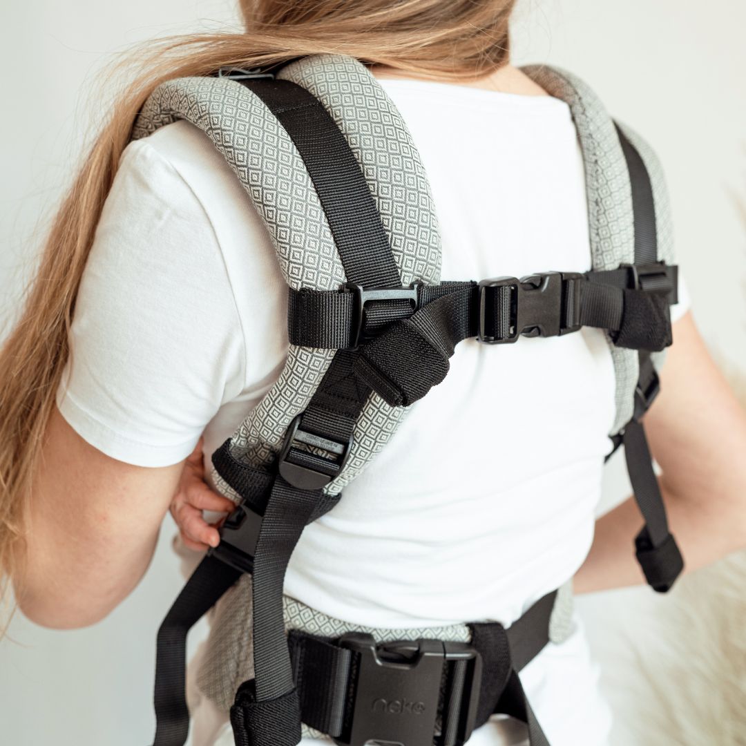 Neko Slings-Neko Slings - Switch Baby Carrier - Grey Diamond - Cloth and Carry