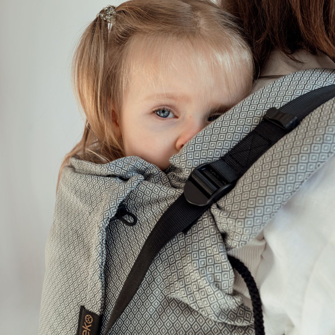 Neko Slings-Neko Slings - Switch Toddler Carrier - Grey Diamond - Cloth and Carry