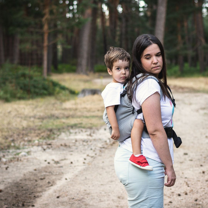 Neko Slings-Neko Slings - Switch Toddler Carrier - Grey Diamond - Cloth and Carry