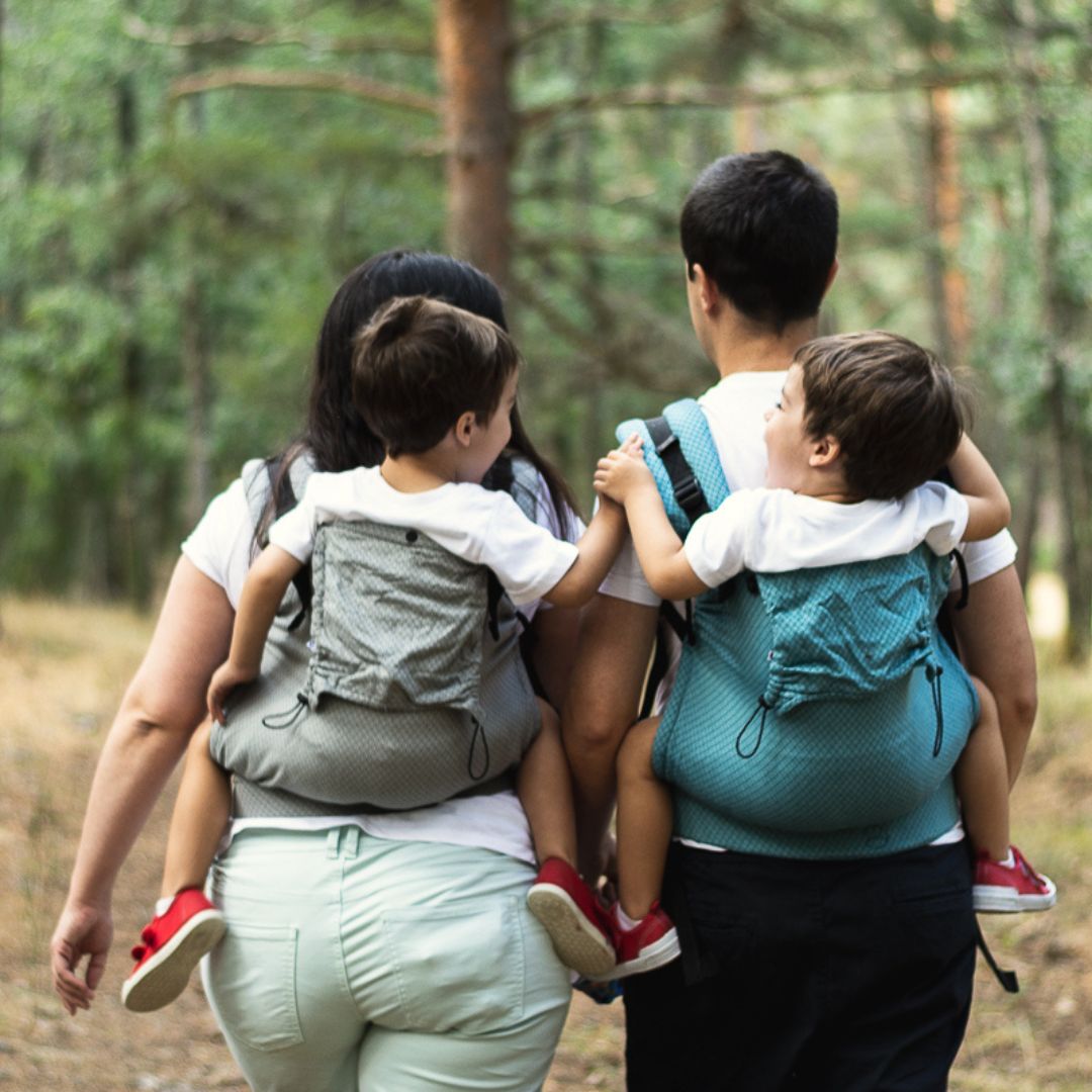 Neko Slings-Neko Slings - Switch Toddler Carrier - Grey Diamond - Cloth and Carry