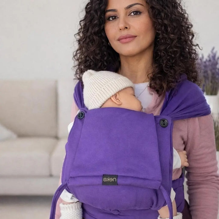 Neko Tiny Hybrid Newborn / Preemie Baby Carrier - Cosmic Plum