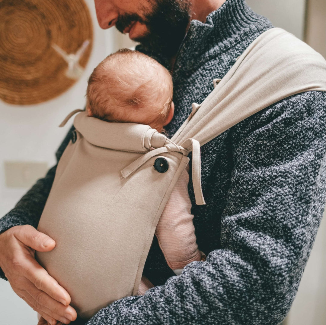 Neko Slings - Neko Tiny Hybrid Newborn / Preemie Baby Carrier - Sand - Cloth and Carry