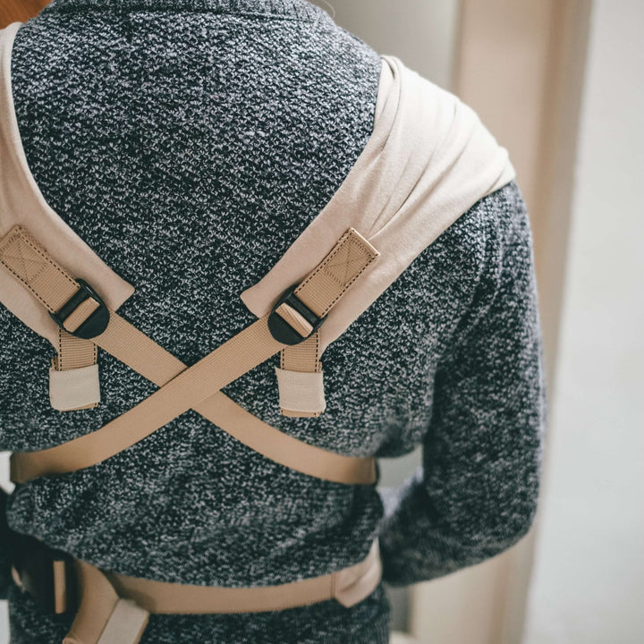 Neko Slings - Neko Tiny Hybrid Newborn / Preemie Baby Carrier - Sand - Cloth and Carry