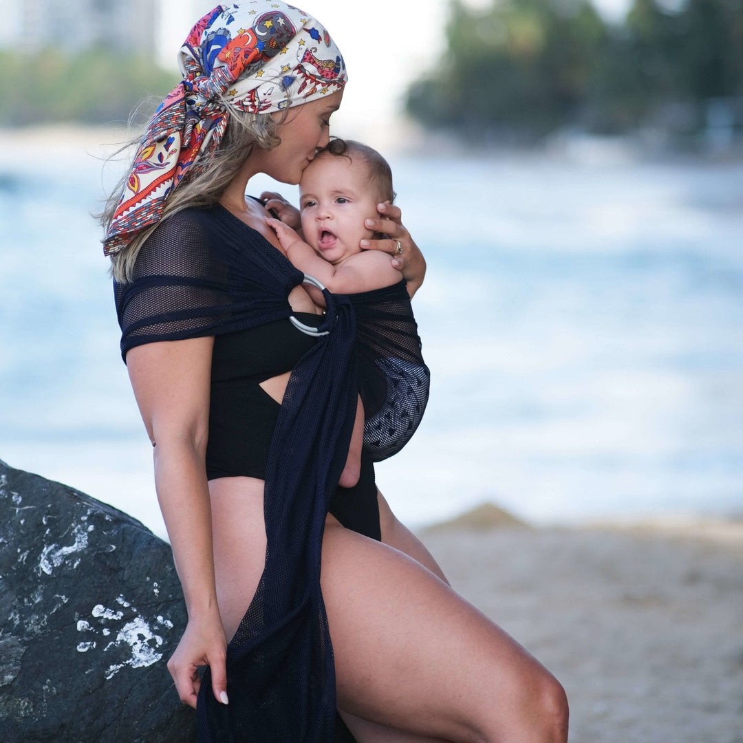 Neko Slings-BABY CARRIER HIRE: Neko Slings Aqua / Water Ring Sling - Cloth and Carry
