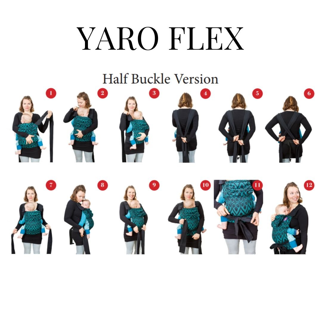 Yaro Slings-Yaro Slings "Flex" Half Buckle Carrier - Baby and Toddler - Cloth and Carry