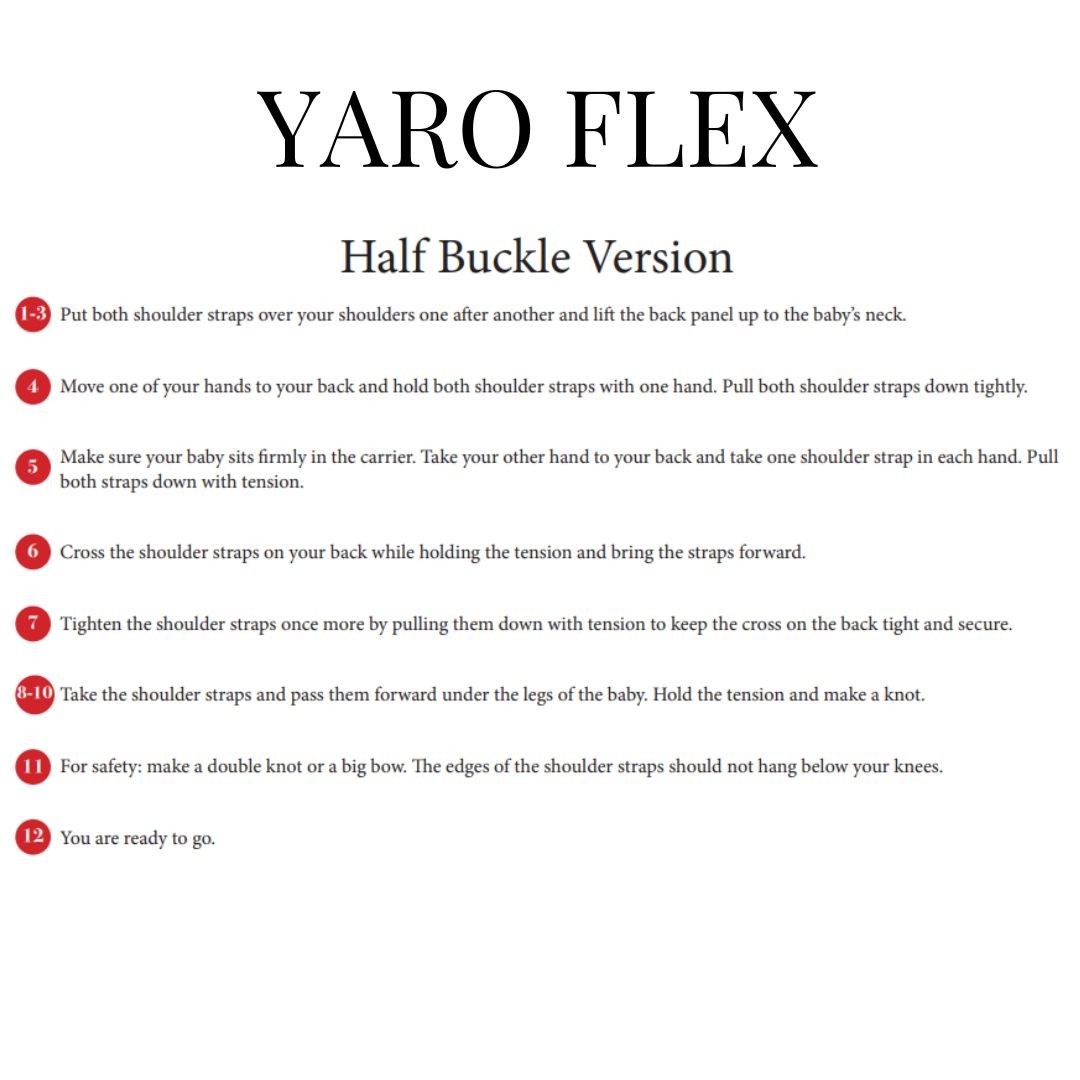 Yaro Slings-Yaro Slings "Flex" Half Buckle Carrier - Baby and Toddler - Cloth and Carry