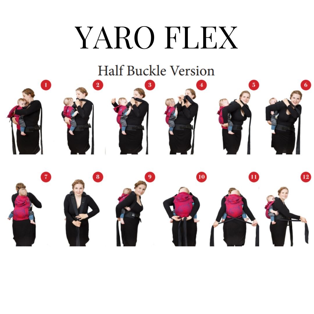 Yaro Slings-Yaro Slings "Flex" Half Buckle Carrier - Baby and Toddler - Cloth and Carry