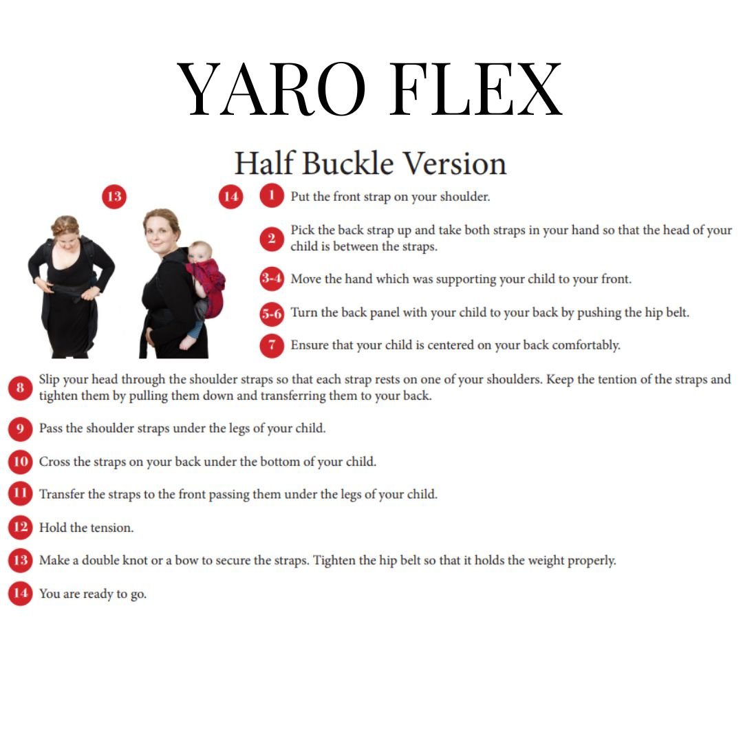 Yaro Slings-Yaro Slings "Flex" Half Buckle Carrier - Baby and Toddler - Cloth and Carry