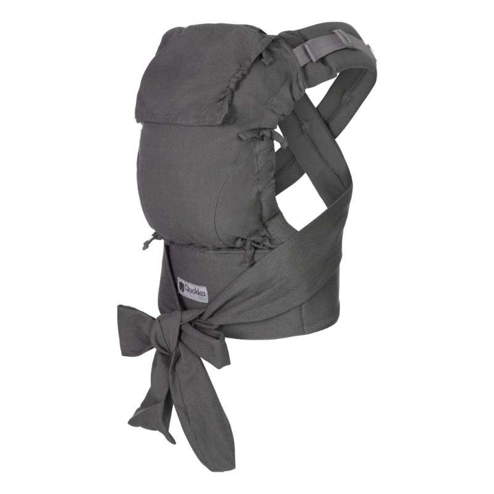 QuokkaBaby-QuokkaBaby Half Buckle Mei Carrier - Light Grey - Cloth and Carry