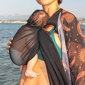 Neko Slings-BABY CARRIER HIRE: Neko Slings Aqua / Water Ring Sling - Cloth and Carry