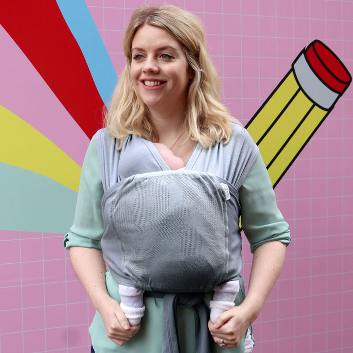 Close Parent-Caboo Lite Baby Carrier - Alloy - Cloth & Carry