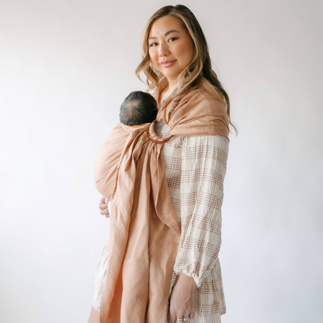 Chekoh-Chekoh Linen Ring Sling - Terracotta - Cloth and Carry