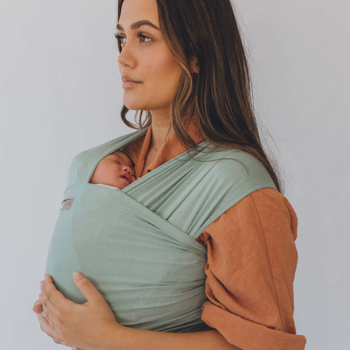 Chekoh-Chekoh Newborn Stretchy Wrap - Teal - Cloth and Carry