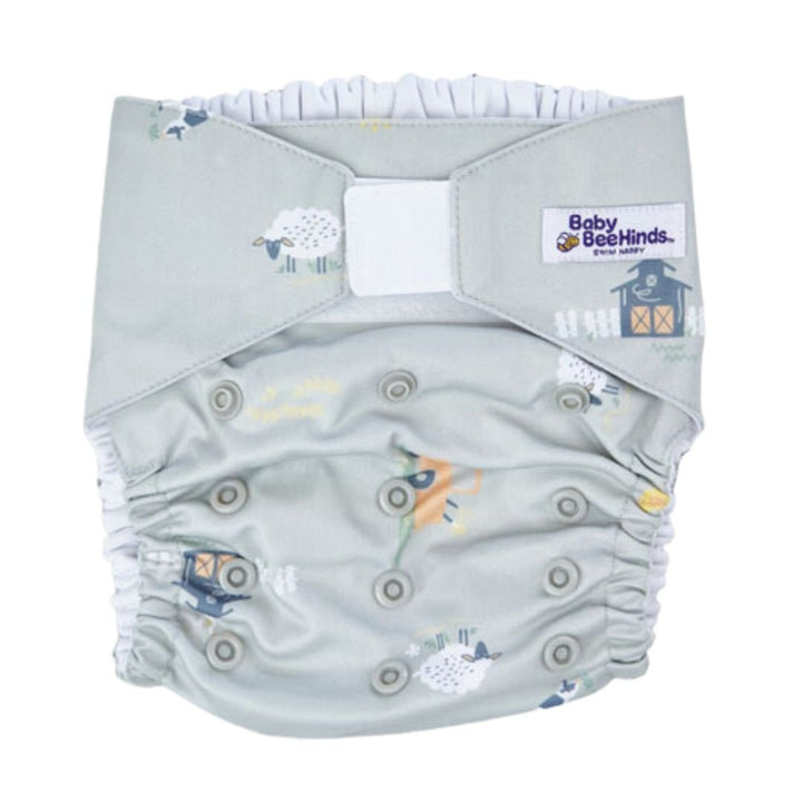 Baby Beehinds-Baby Beehinds *NEW* Velcro Swim Nappy (4-16kg) - Recycled PUL - Cloth and Carry