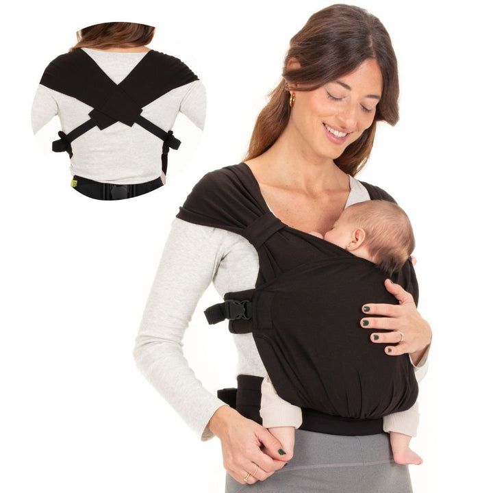 Boba-BABY CARRIER HIRE: Boba Bliss Hybrid Stretchy Newborn Wrap Carrier - Cloth and Carry