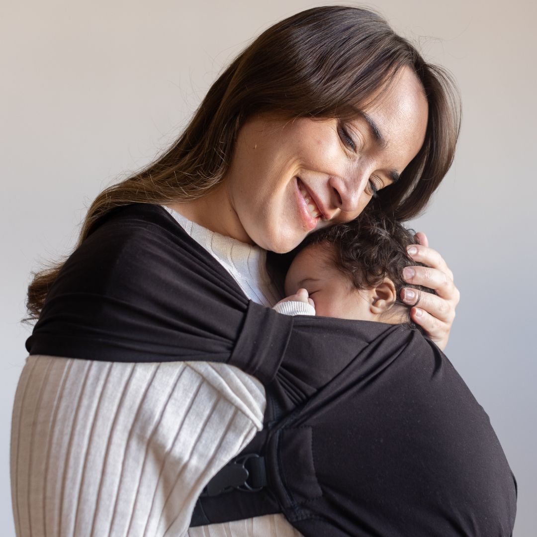 Boba-BABY CARRIER HIRE: Boba Bliss Hybrid Stretchy Newborn Wrap Carrier - Cloth and Carry