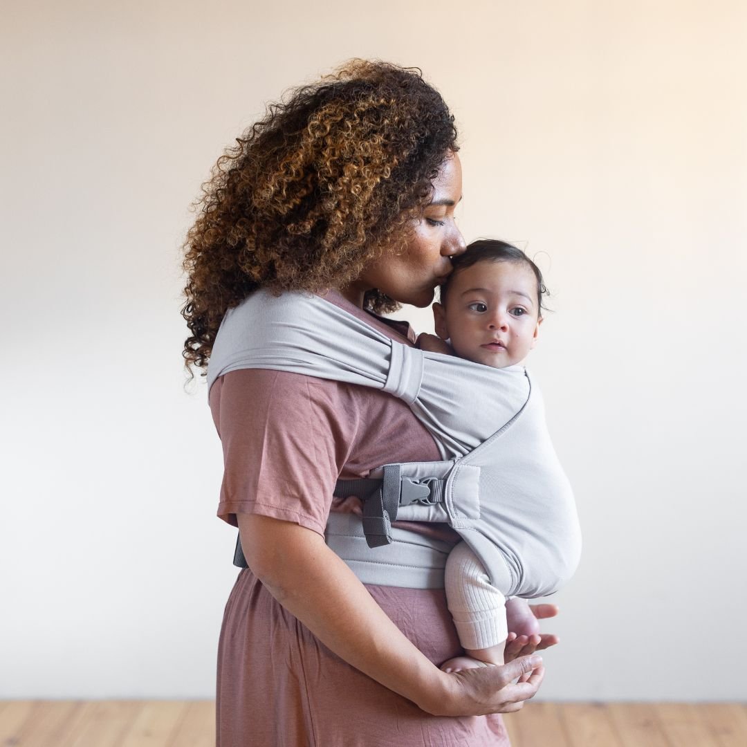 Boba-BABY CARRIER HIRE: Boba Bliss Hybrid Stretchy Newborn Wrap Carrier - Cloth and Carry