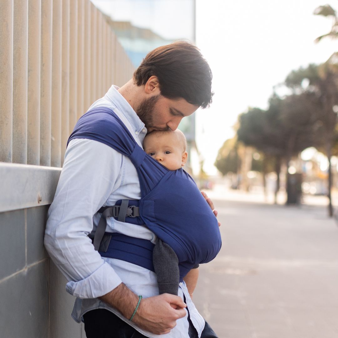 Boba-BABY CARRIER HIRE: Boba Bliss Hybrid Stretchy Newborn Wrap Carrier - Cloth and Carry