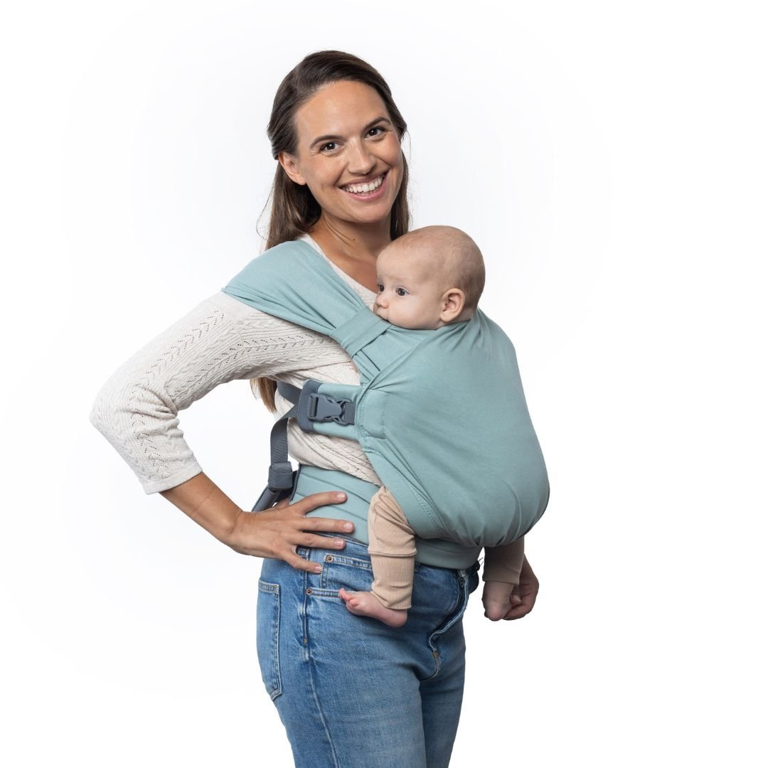 Boba-BABY CARRIER HIRE: Boba Bliss Hybrid Stretchy Newborn Wrap Carrier - Cloth and Carry