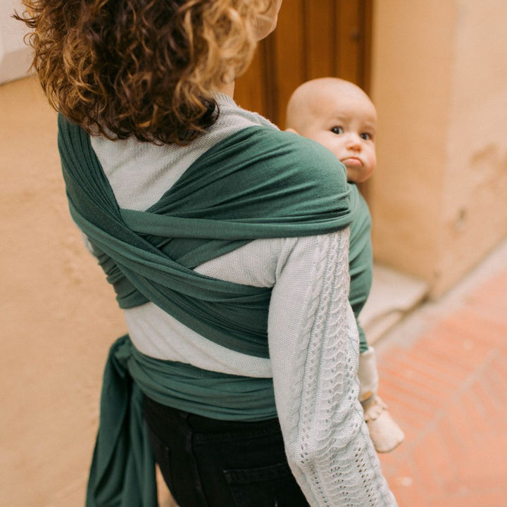 Boba-Boba Organic Serenity Newborn Stretchy Wrap - Rainforest - Cloth and Carry