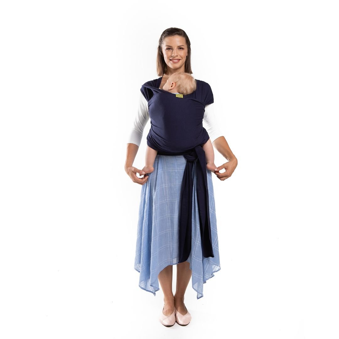 Boba-Boba Newborn Stretchy Wrap - Navy - Cloth and Carry