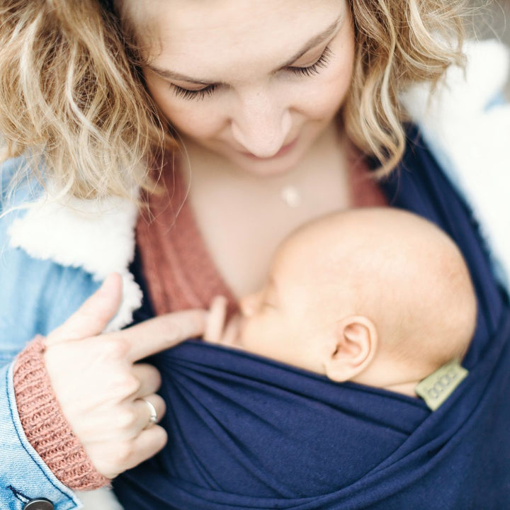 Boba-Boba Newborn Stretchy Wrap - Navy - Cloth and Carry