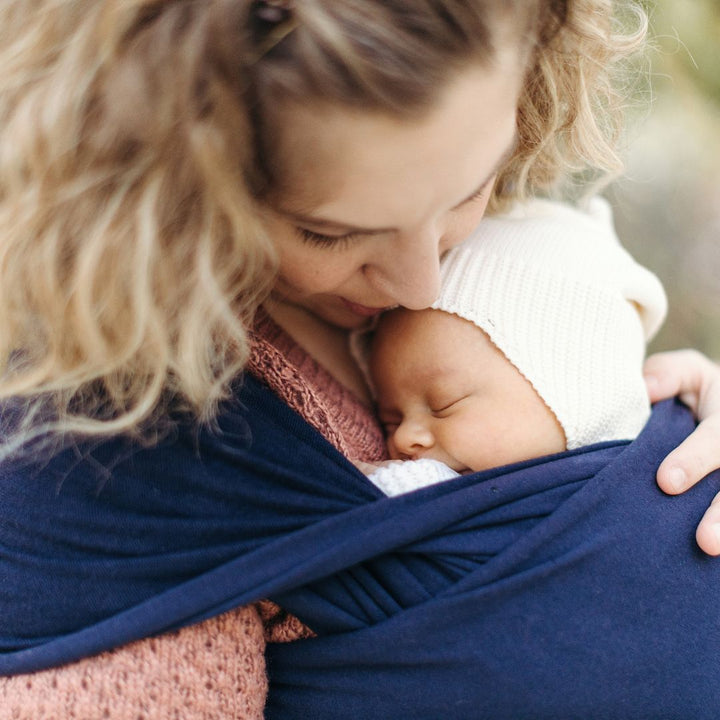 Boba-Boba Newborn Stretchy Wrap - Navy - Cloth and Carry