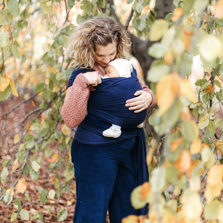 Boba-Boba Newborn Stretchy Wrap - Navy - Cloth and Carry