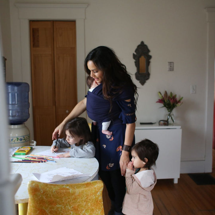 Boba-Boba Newborn Stretchy Wrap - Navy - Cloth and Carry